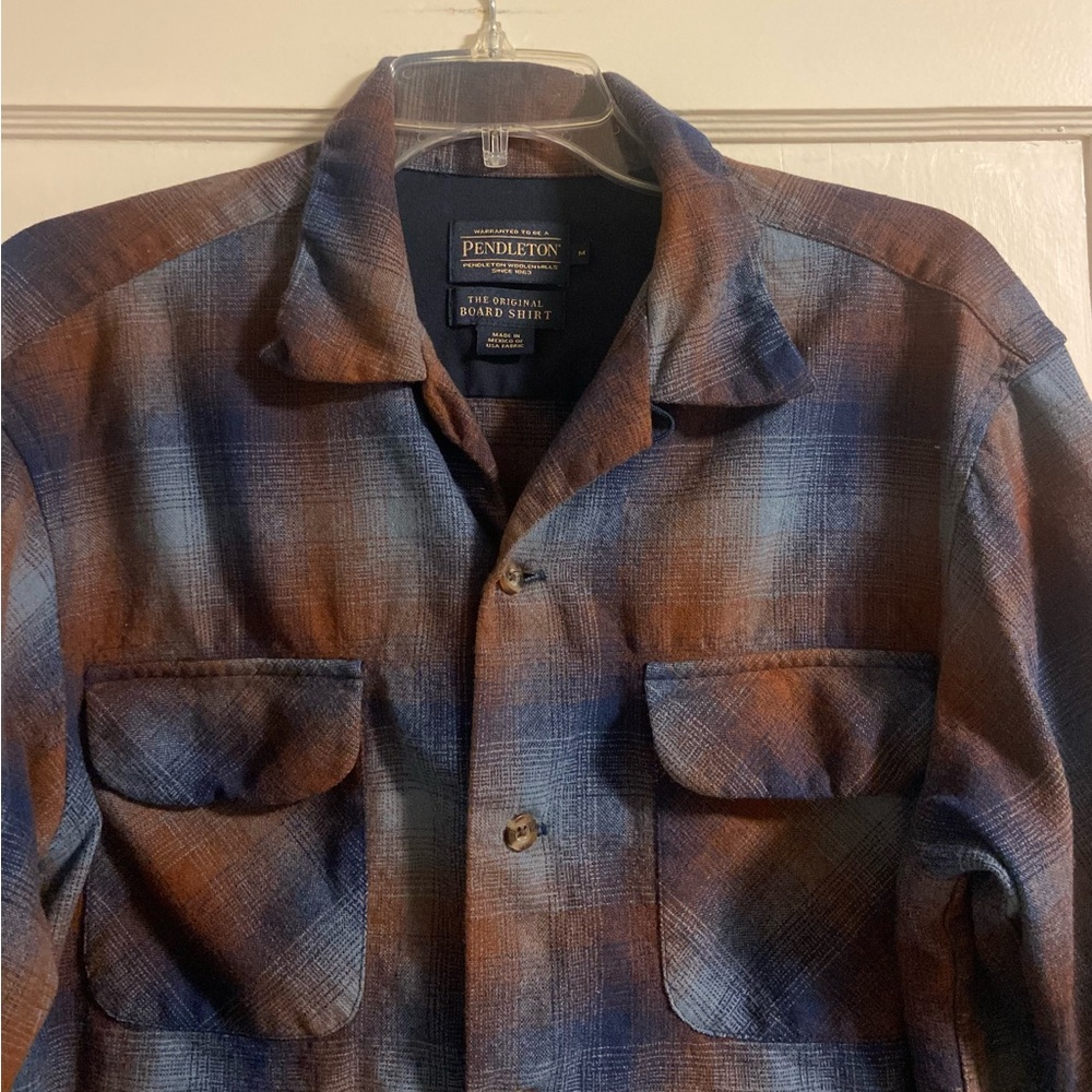Pendleton Wool Shadow Plaid Original Board Shirt … - image 2